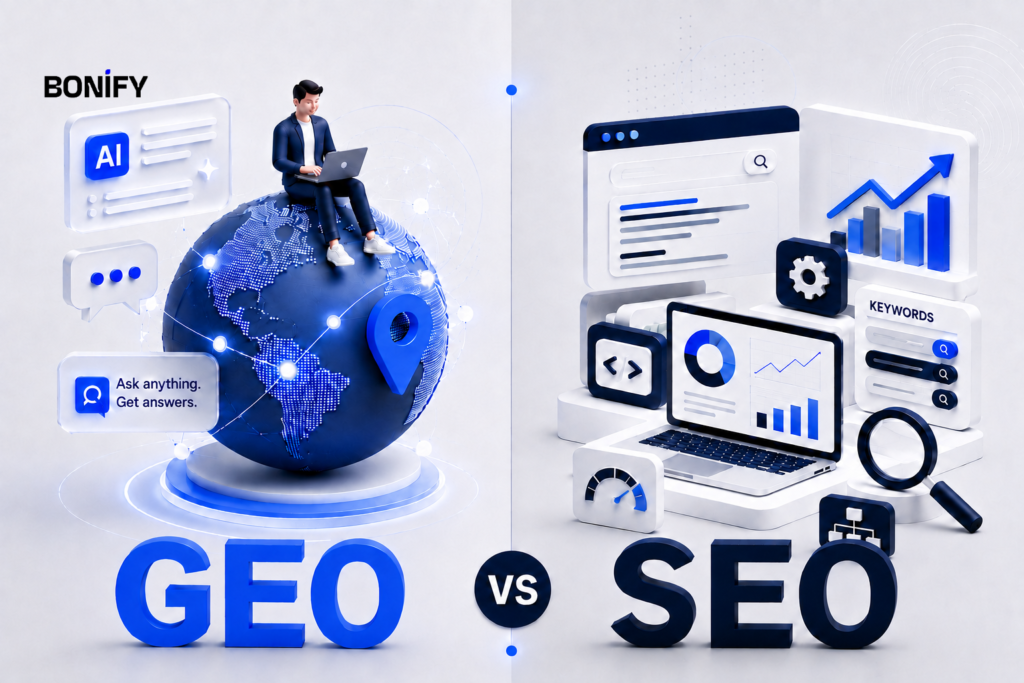 GEO là gì? GEO khác gì SEO? Cách tối ưu thương hiệu trên AI Search